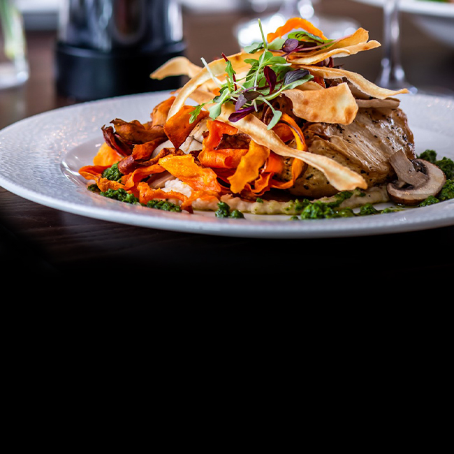 Vegan menu at The Horseshoes