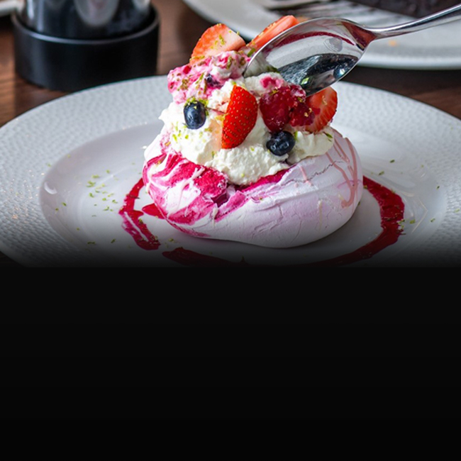 Dessert menu at The Horseshoes
