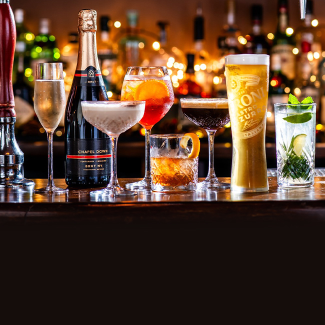 Wine & Drinks menu at The Horseshoes