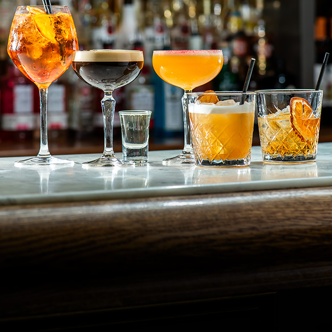 Wine & Drinks menu at The Horseshoes