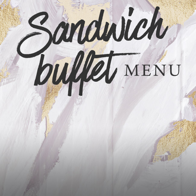 Sandwich buffet menu at The Horseshoes
